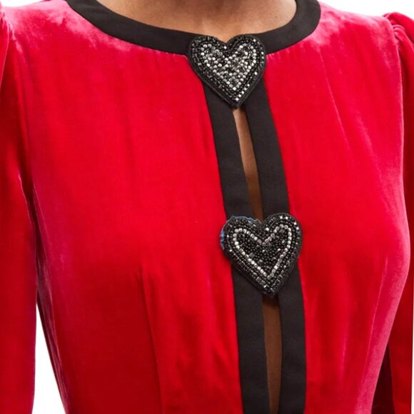 Saloni Crew Neck Midi Length Dress Size: XS/S |  UK6 NEW - Picture 5 of 7